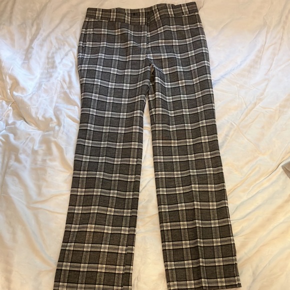 MAJE Carreaux Prity plaid wool blend pants (French size 38) - Picture 6 of 9